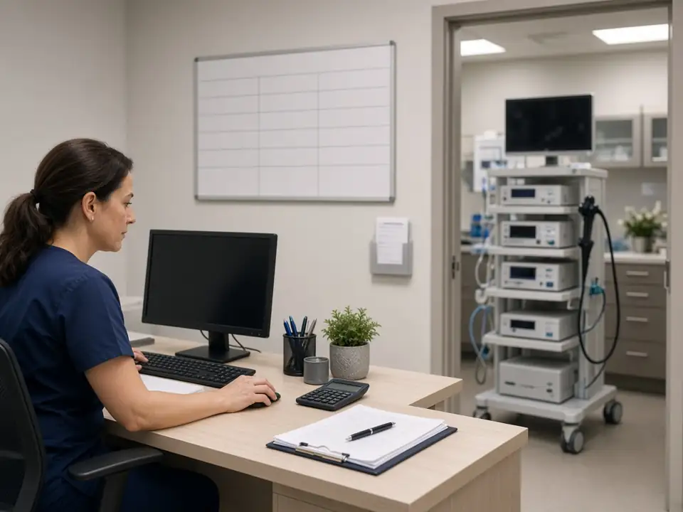 Gastroenterology office visit and endoscopy claim coding review