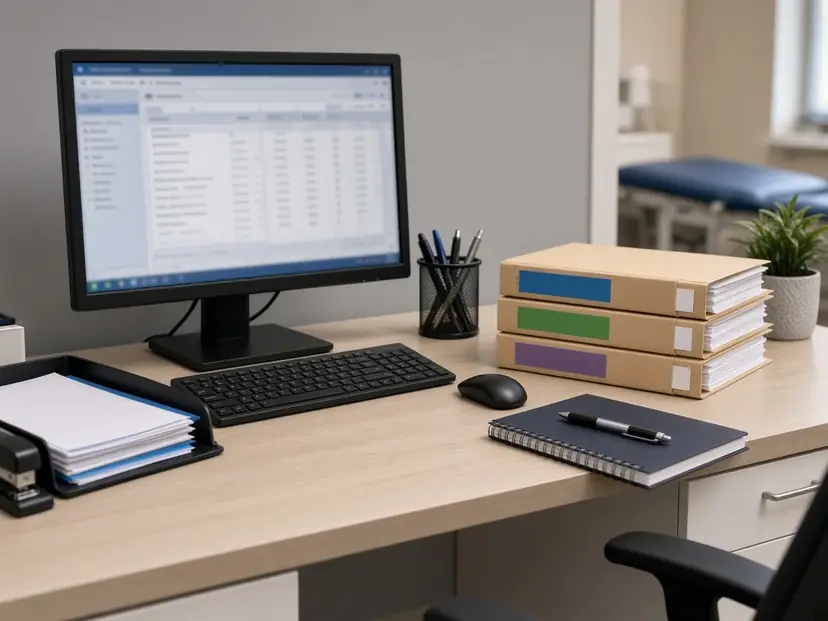 Billing workstation with telehealth claims open
