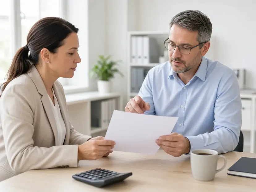 A billing review of charges and payments