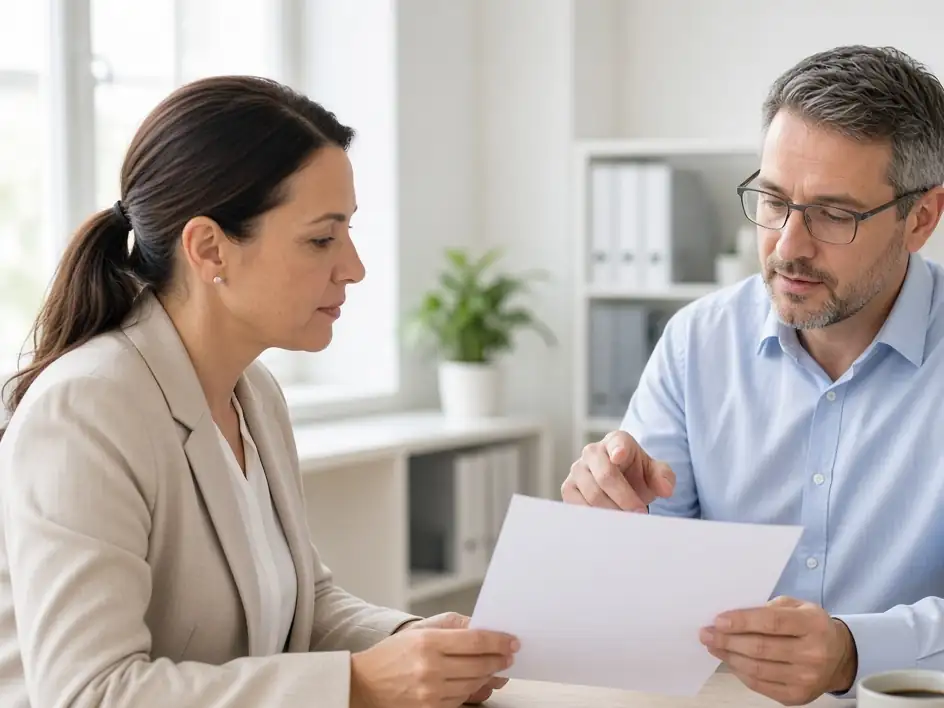 A billing review of charges and payments